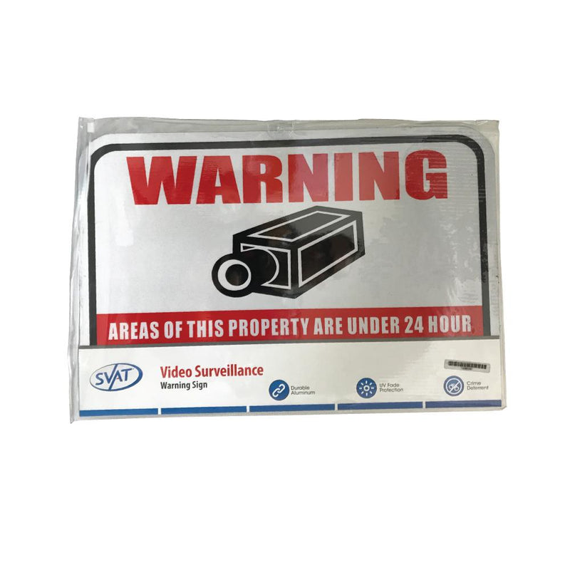 SVAT 12"x 18" Aluminum Video Surveillance Sign